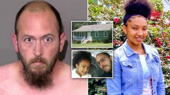 Joshua Burgess, a North Carolina father, raped, strangled and slit his 15-year-old daughter's throat while she was visiting for the weekend.